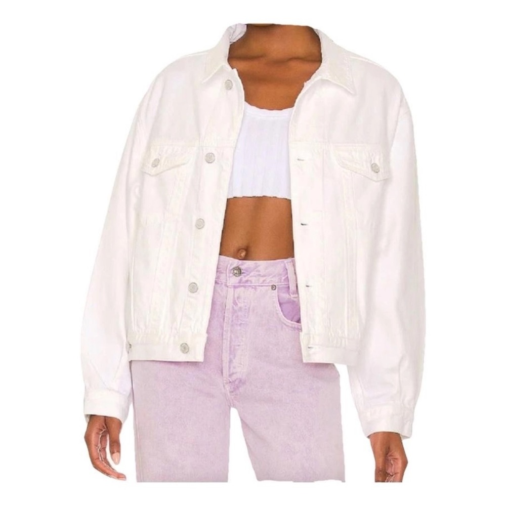 Agolde Charli White Denim Jacket
